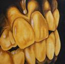 Laura: Canary Yellow - 12×12″ - Acrylic on Canvas