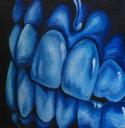 Laura: Deep Blue Sea - 12×12″ - Acrylic on Canvas