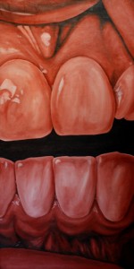 Laura: Burnt Orange - 24x48" - Acrylic on Canvas
