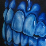Laura Deep Sea Blue - 12x12" - Acrylic on Canvas