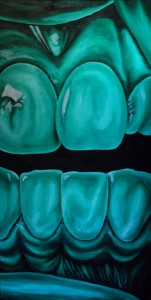 Laura: Seafoam Green - 24x48" - Acrylic on Canvas